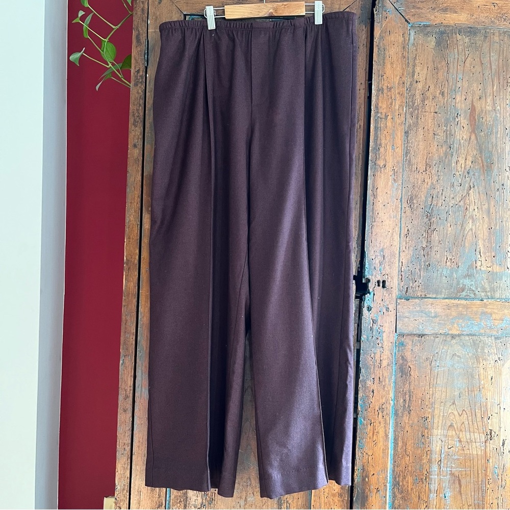 Vince wide leg trousers with stitched creases